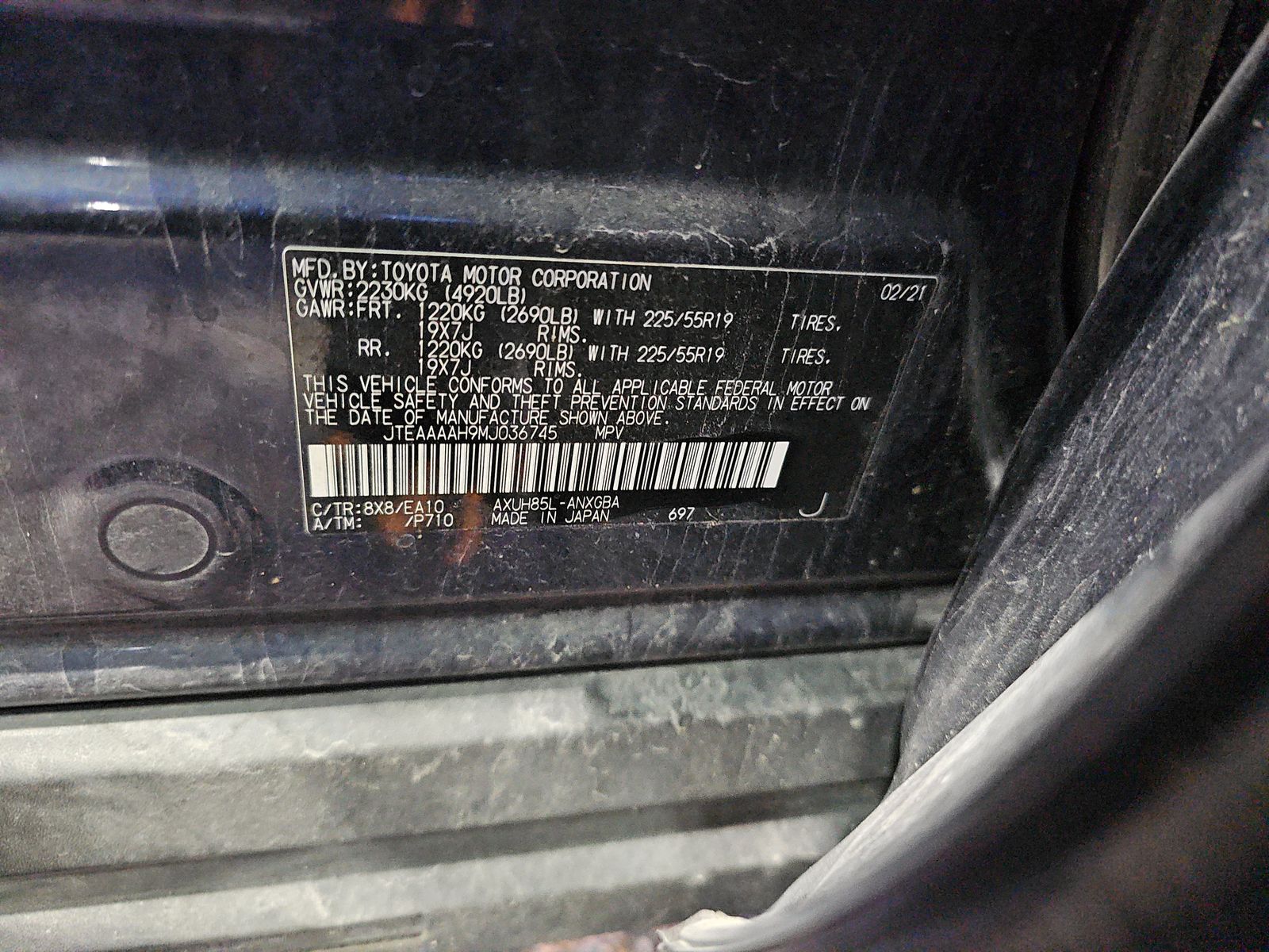 2021 Toyota Venza XLE AWD