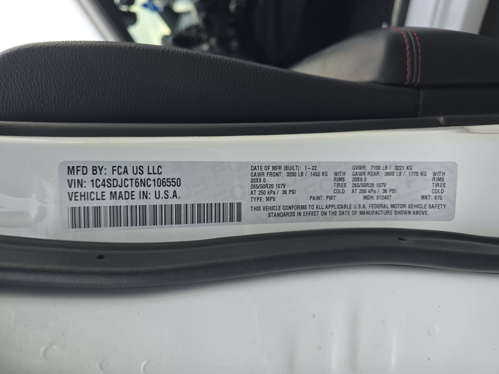 2022 Dodge Durango R/T AWD