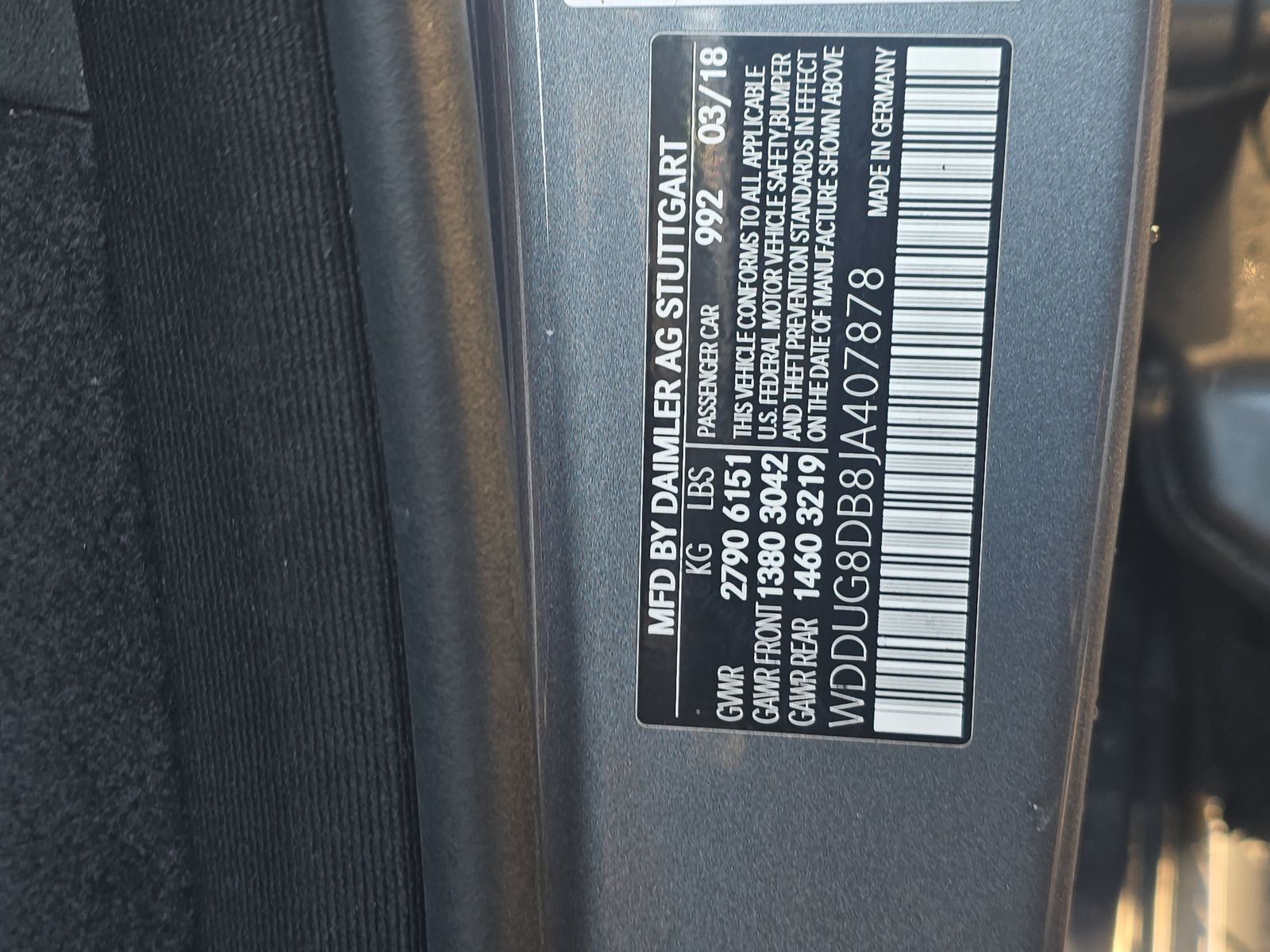 2018 Mercedes-Benz S-Class S 560 RWD