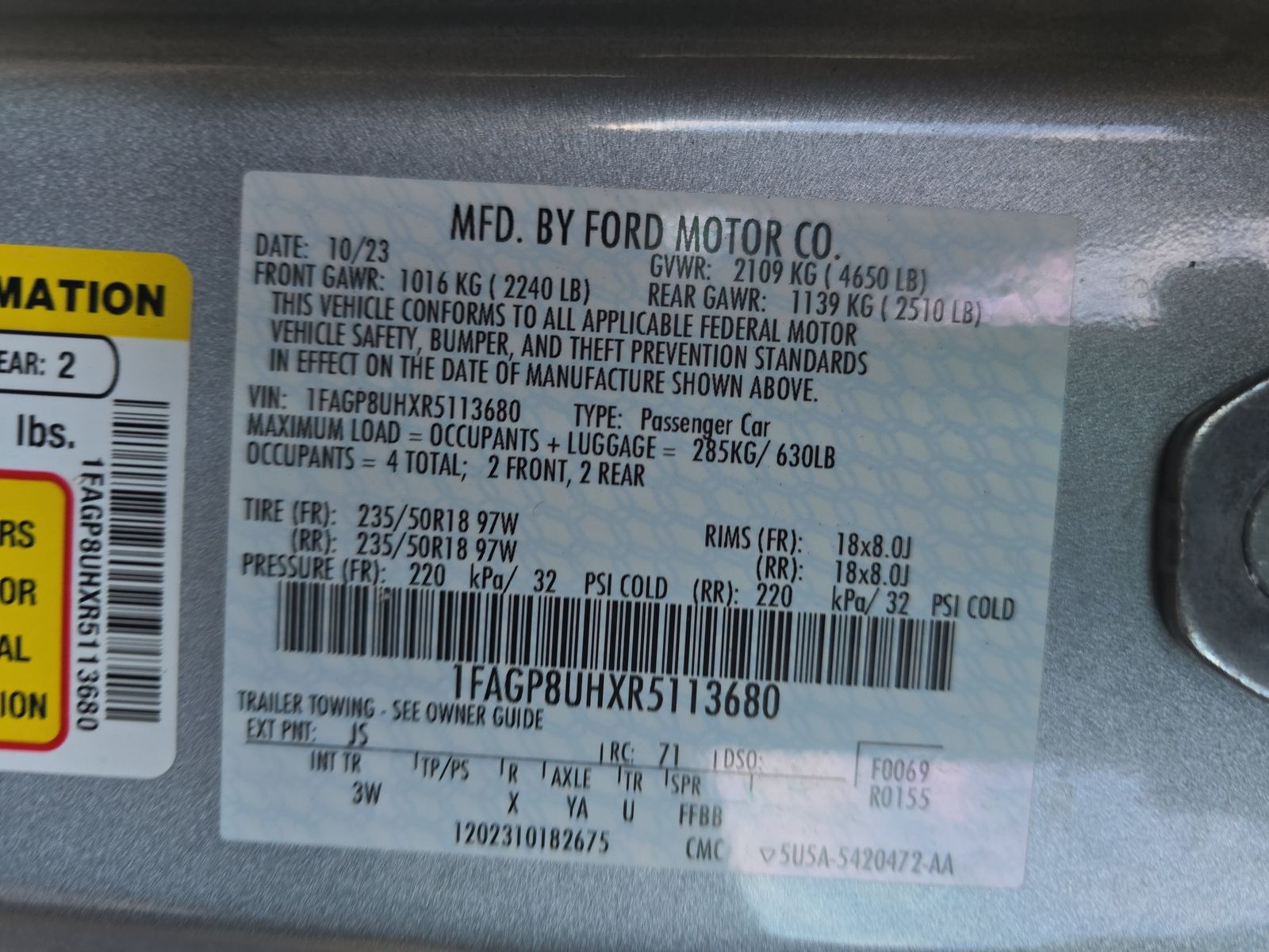 2024 Ford Mustang EcoBoost Premium RWD