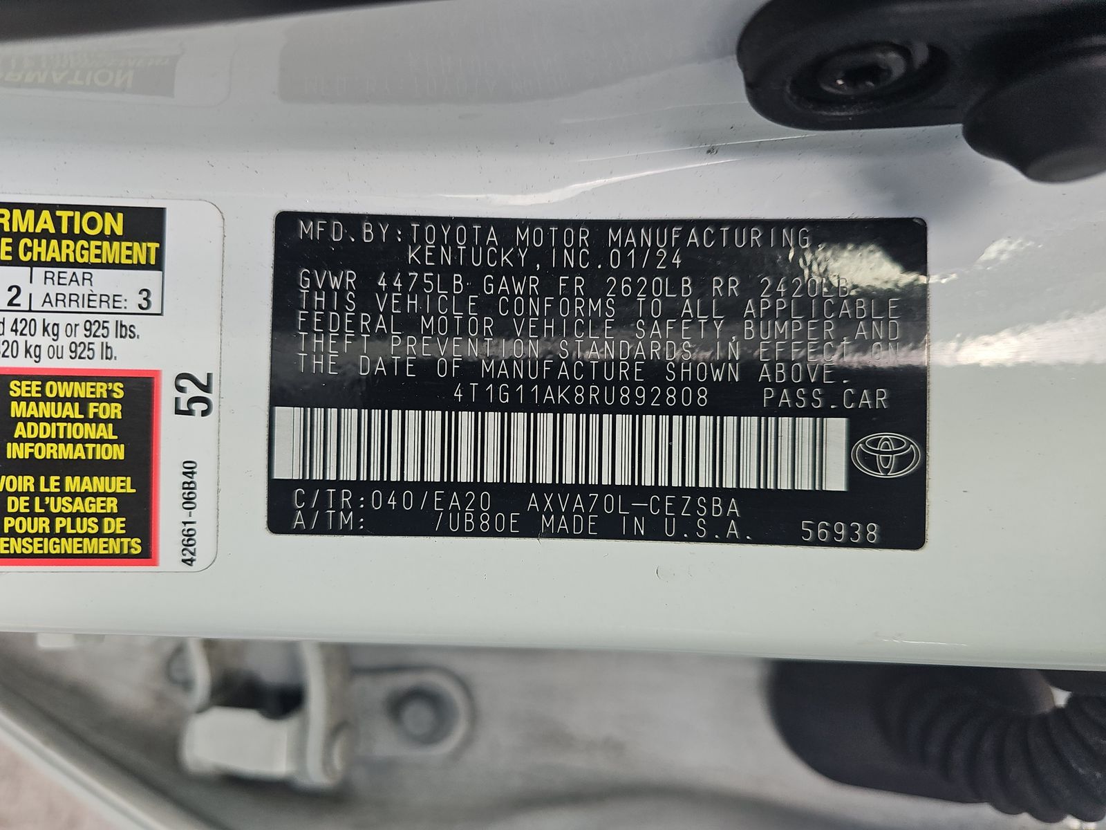 2024 Toyota Camry SE FWD