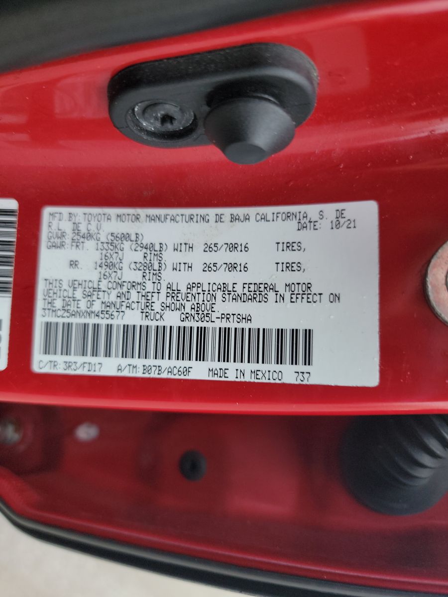 2022 Toyota Tacoma TRD Off-Road AWD