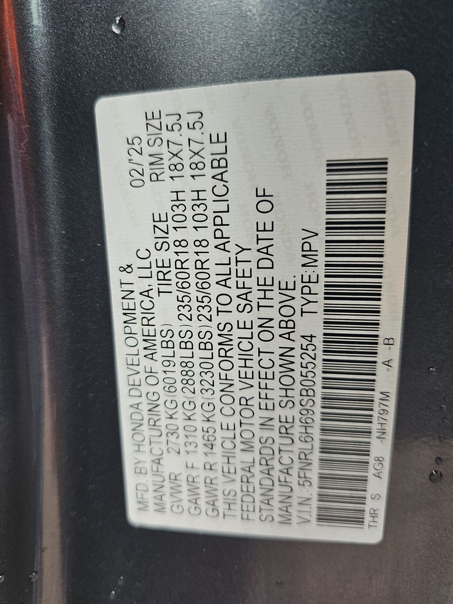 2025 Honda Odyssey EX-L FWD