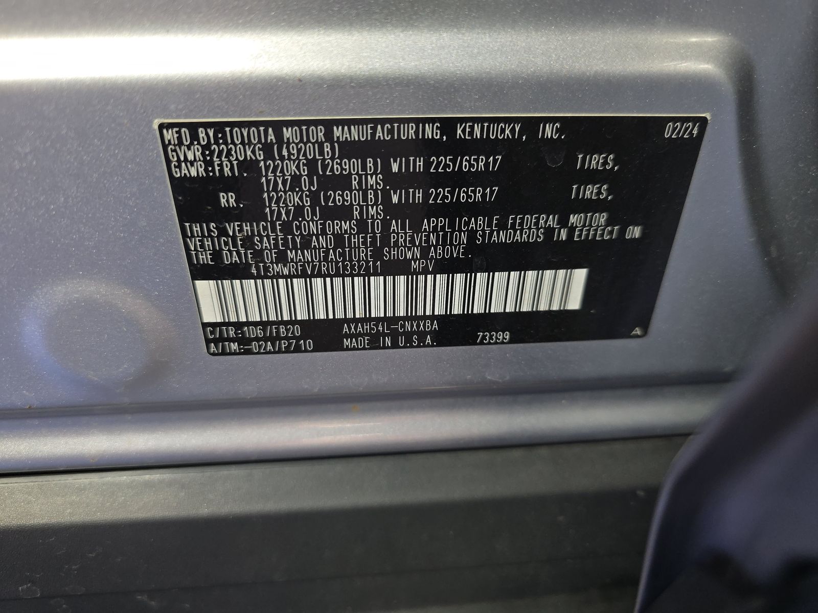 2024 Toyota RAV4 Hybrid LE AWD