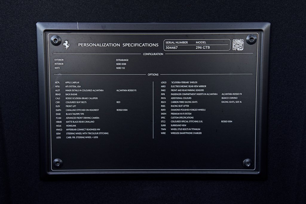 2024 Ferrari 296 GTB Base RWD