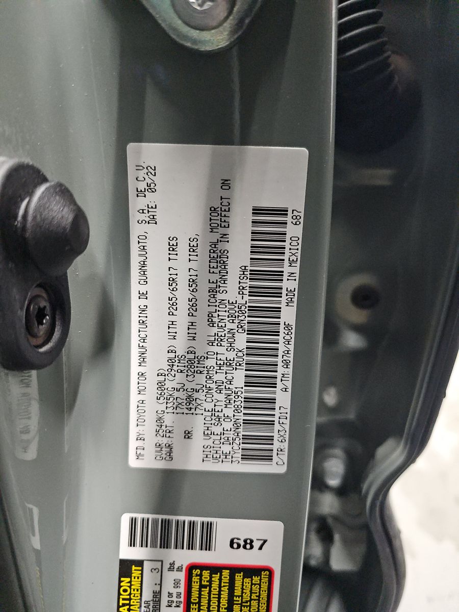 2022 Toyota Tacoma TRD Sport AWD