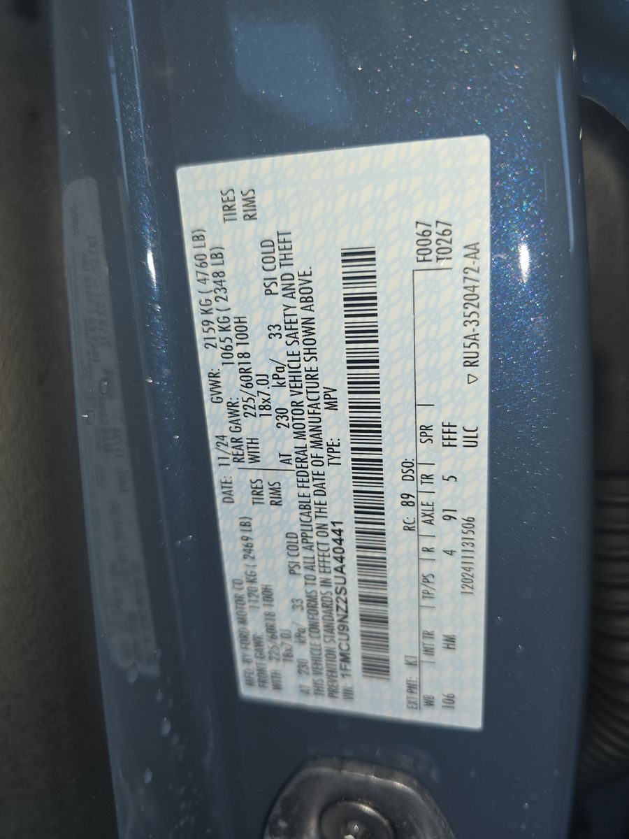 2025 Ford Escape Hybrid ST-Line Elite AWD