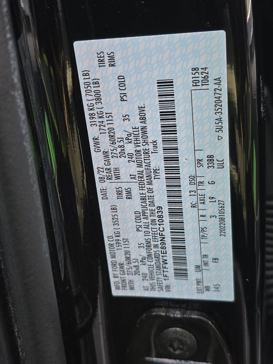 2022 Ford F-150 XLT AWD