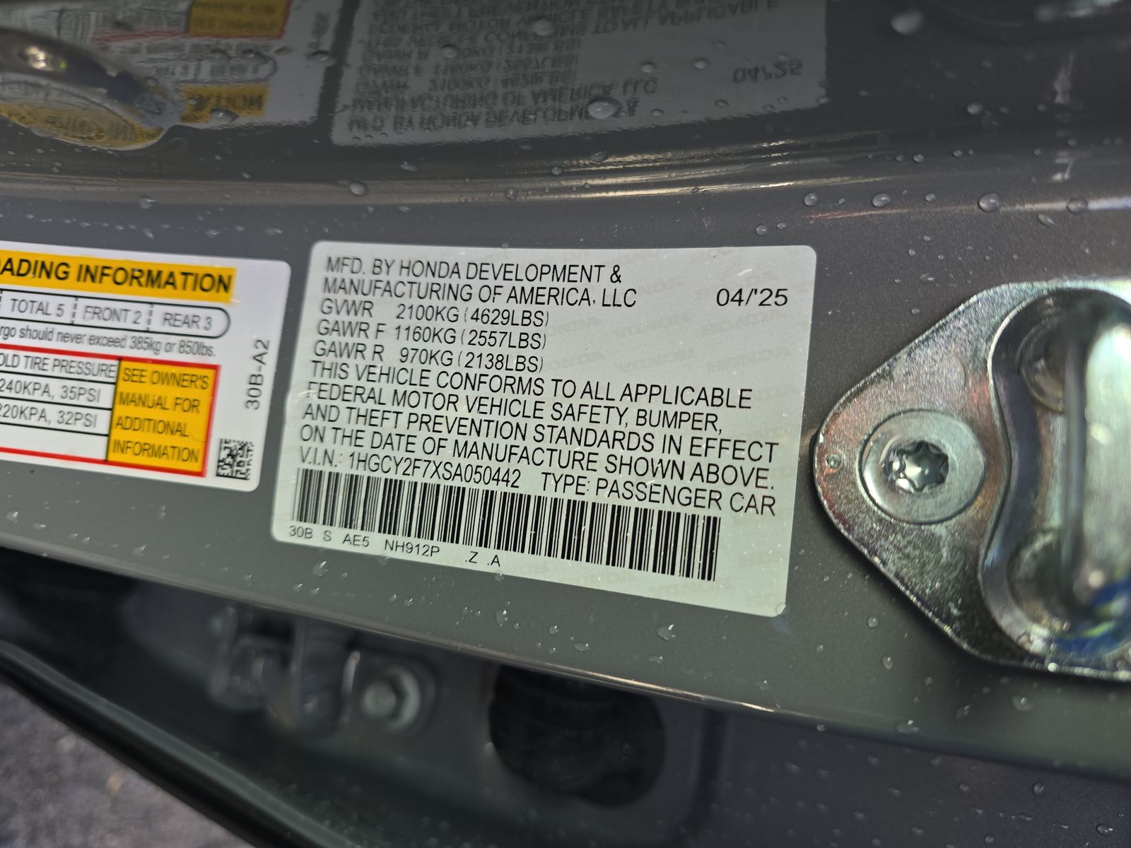 2025 Honda Accord Hybrid Sport-L FWD