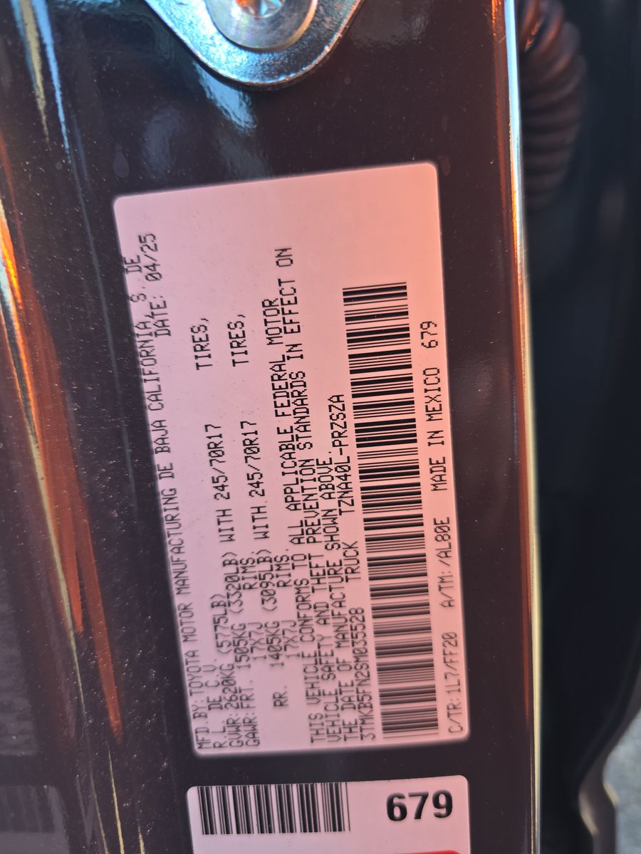 2025 Toyota Tacoma SR5 RWD