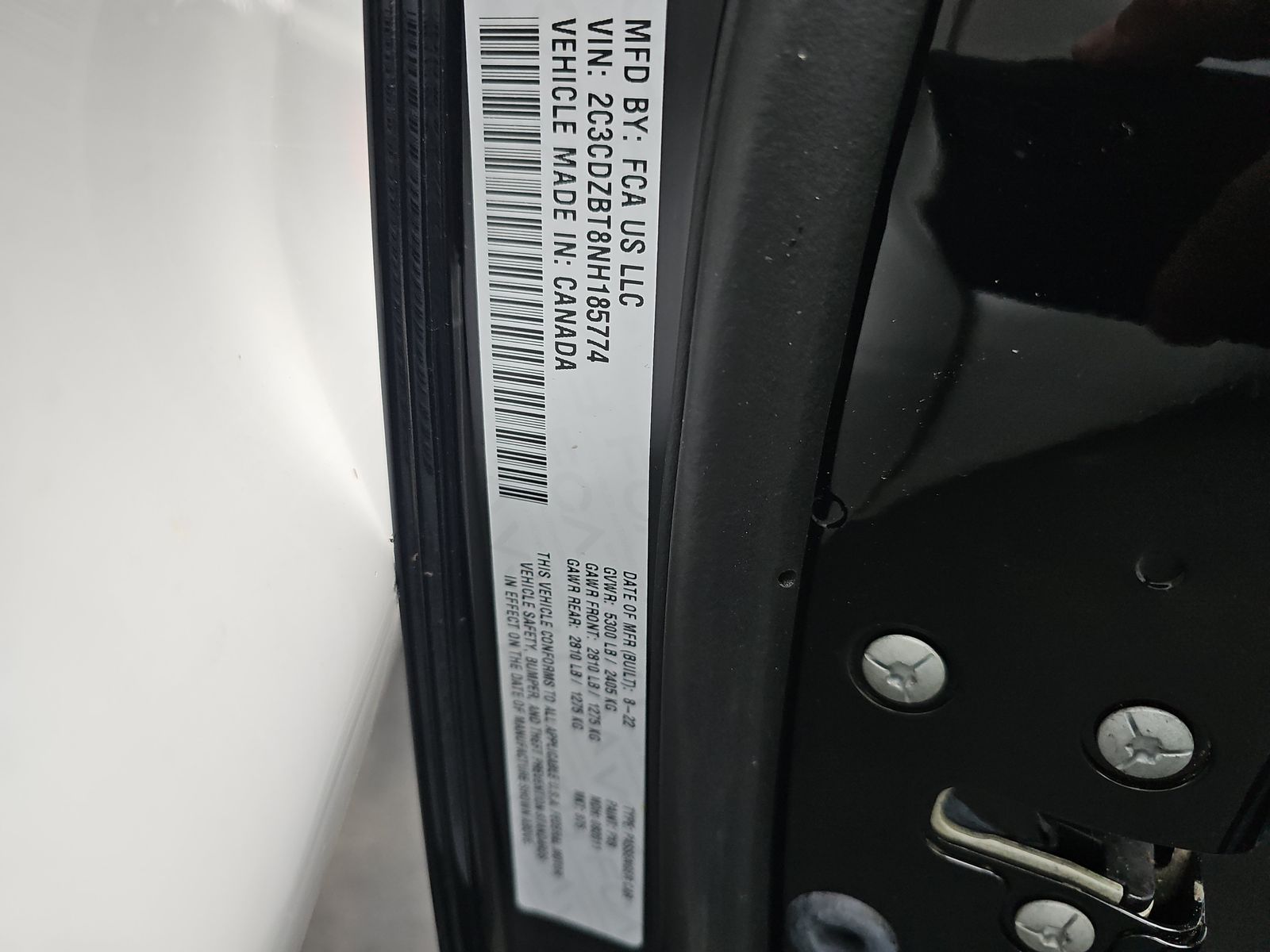 2022 Dodge Challenger R/T RWD