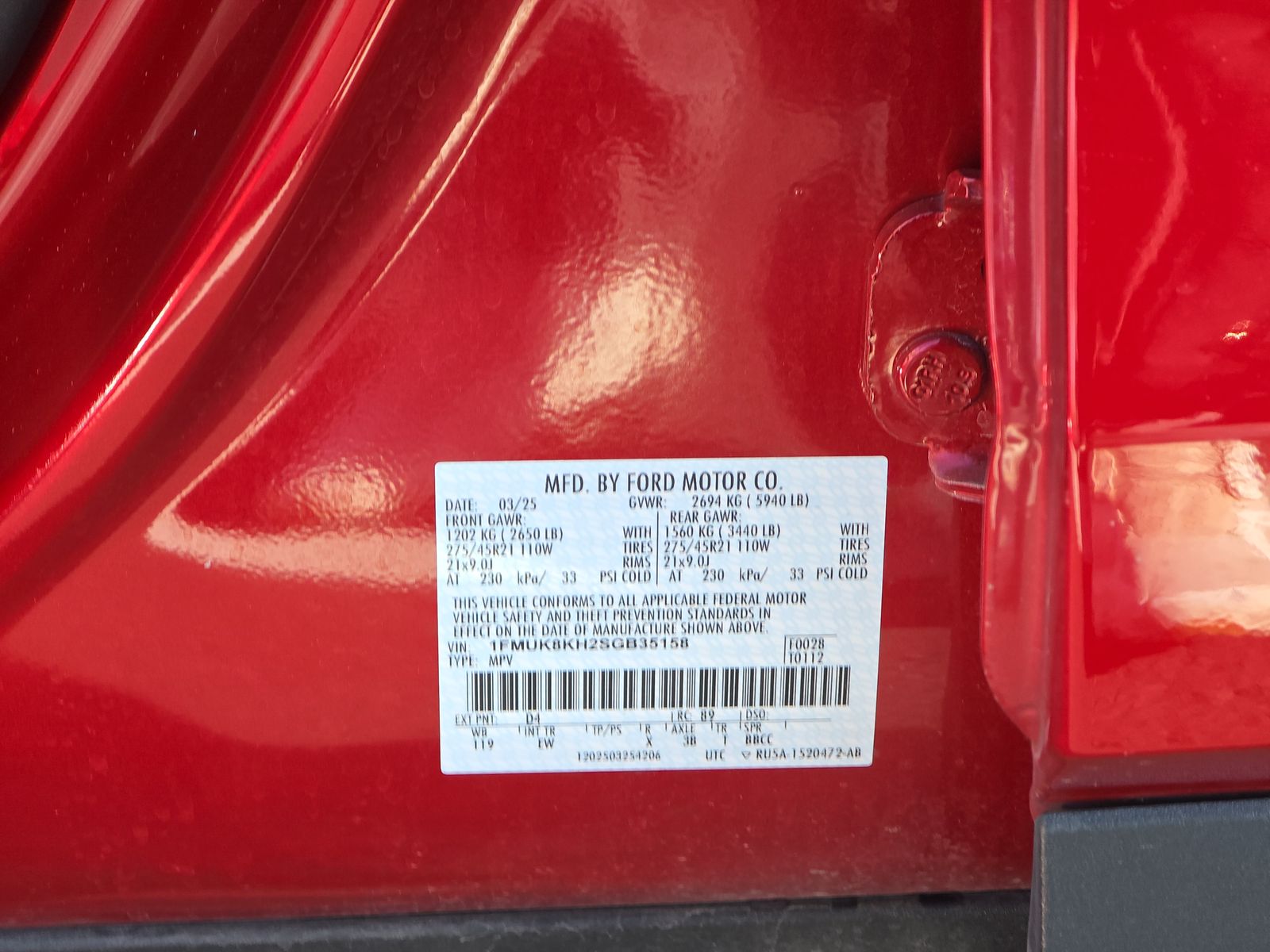 2025 Ford Explorer ST-Line AWD