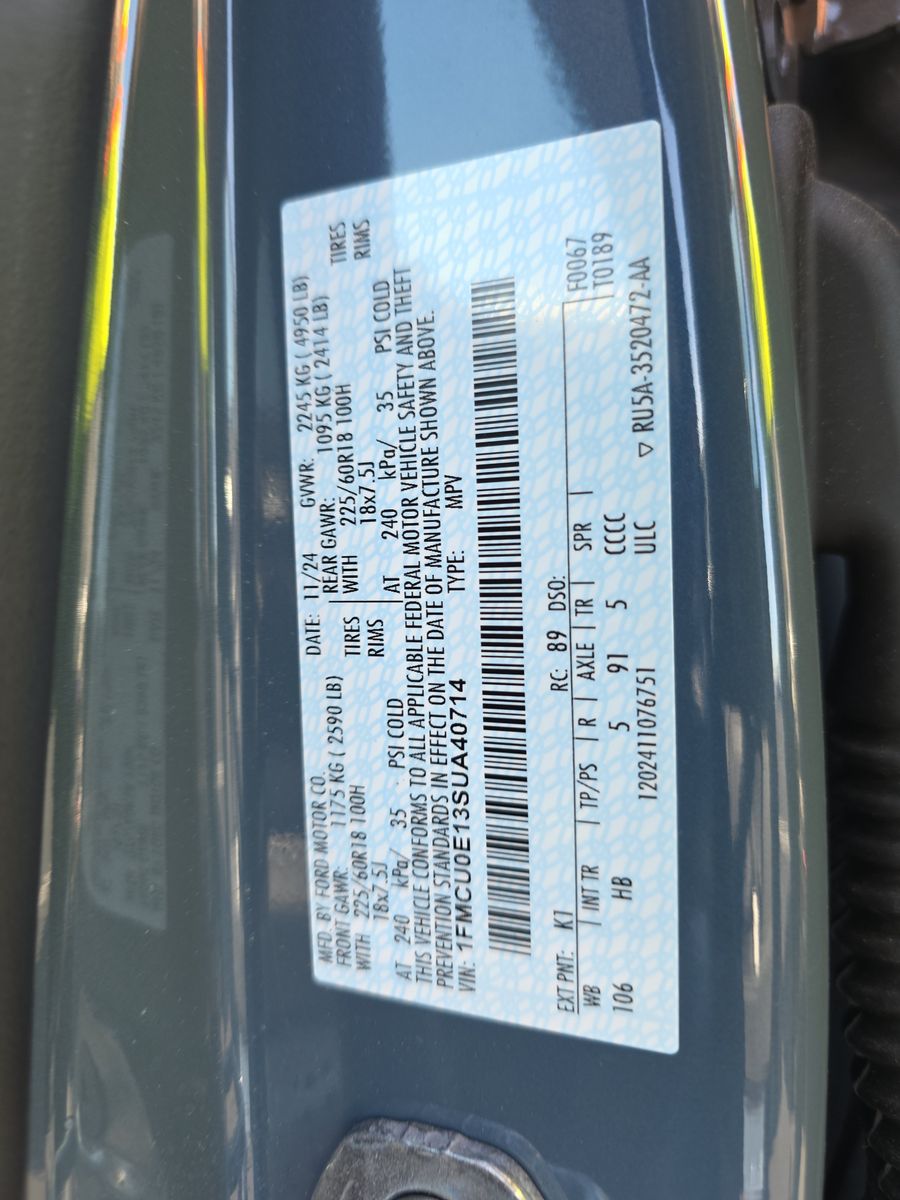 2025 Ford Escape Plug-In Hybrid FWD