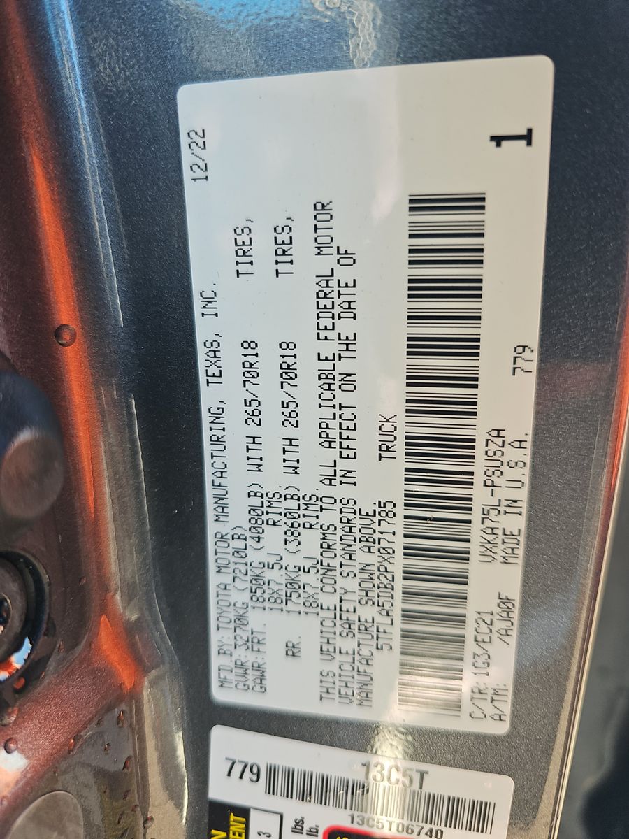 2023 Toyota Tundra SR5 AWD