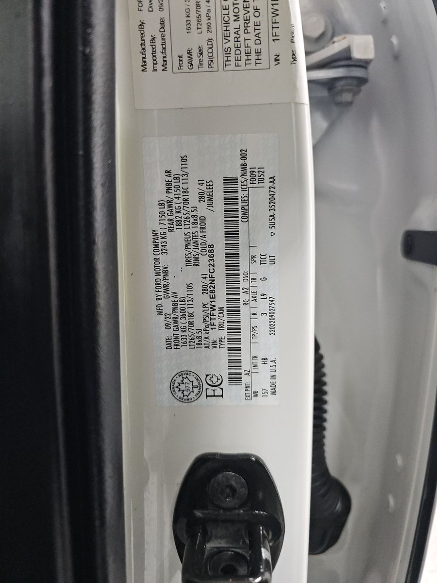 2022 Ford F-150 Lariat AWD