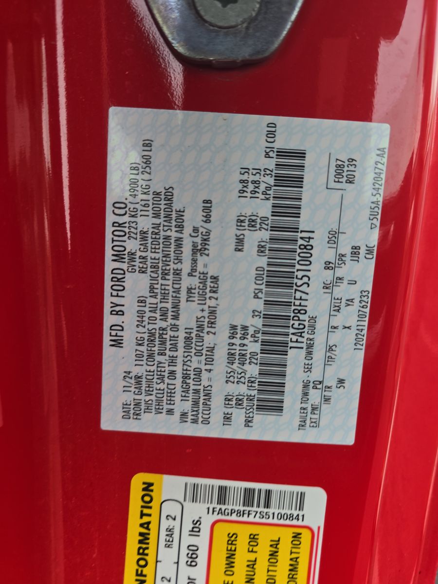 2025 Ford Mustang GT Premium RWD