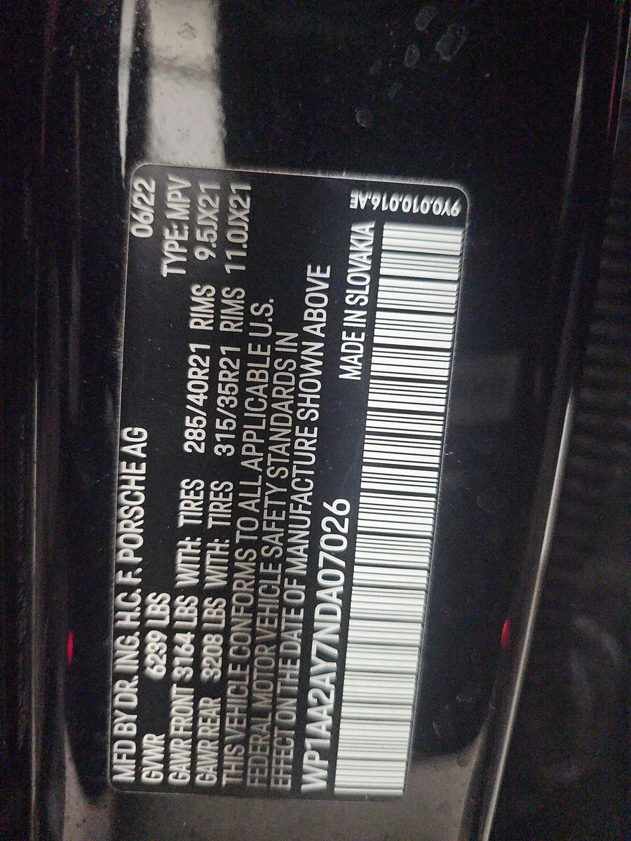 2022 Porsche Cayenne Platinum Edition AWD