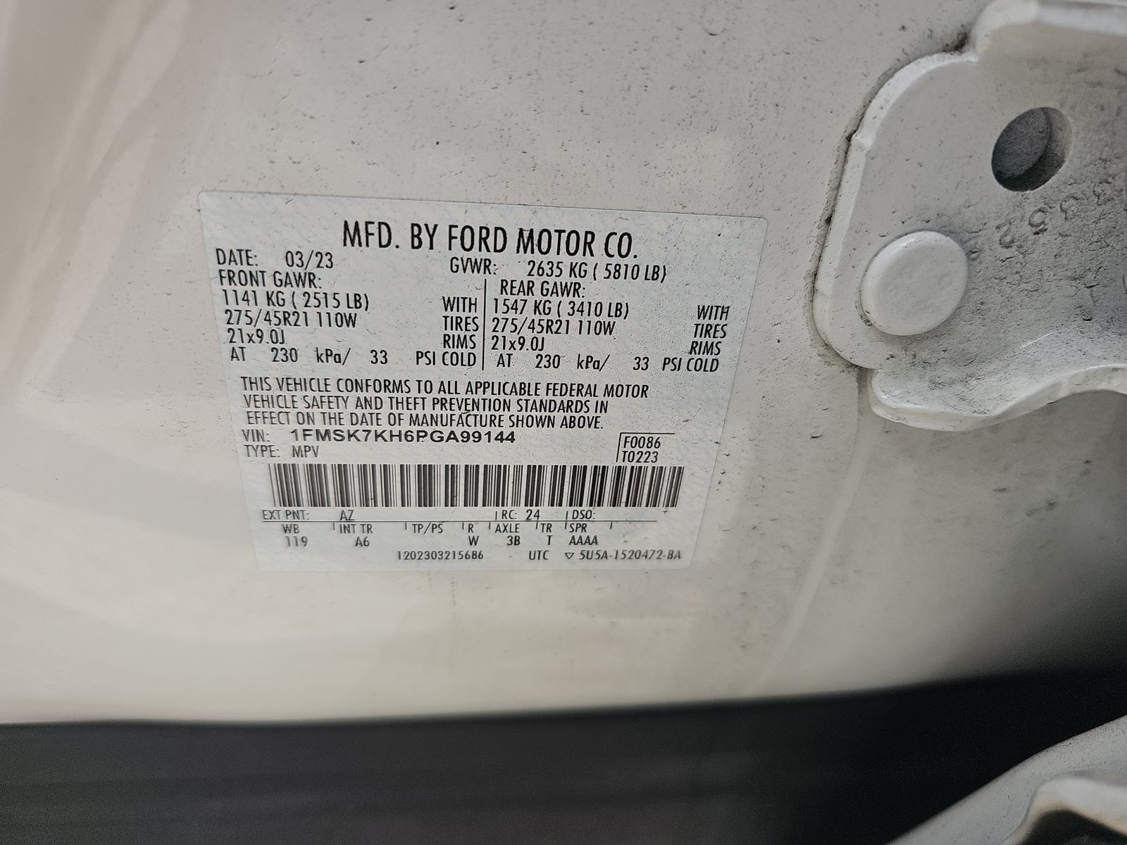 2023 Ford Explorer ST-Line RWD