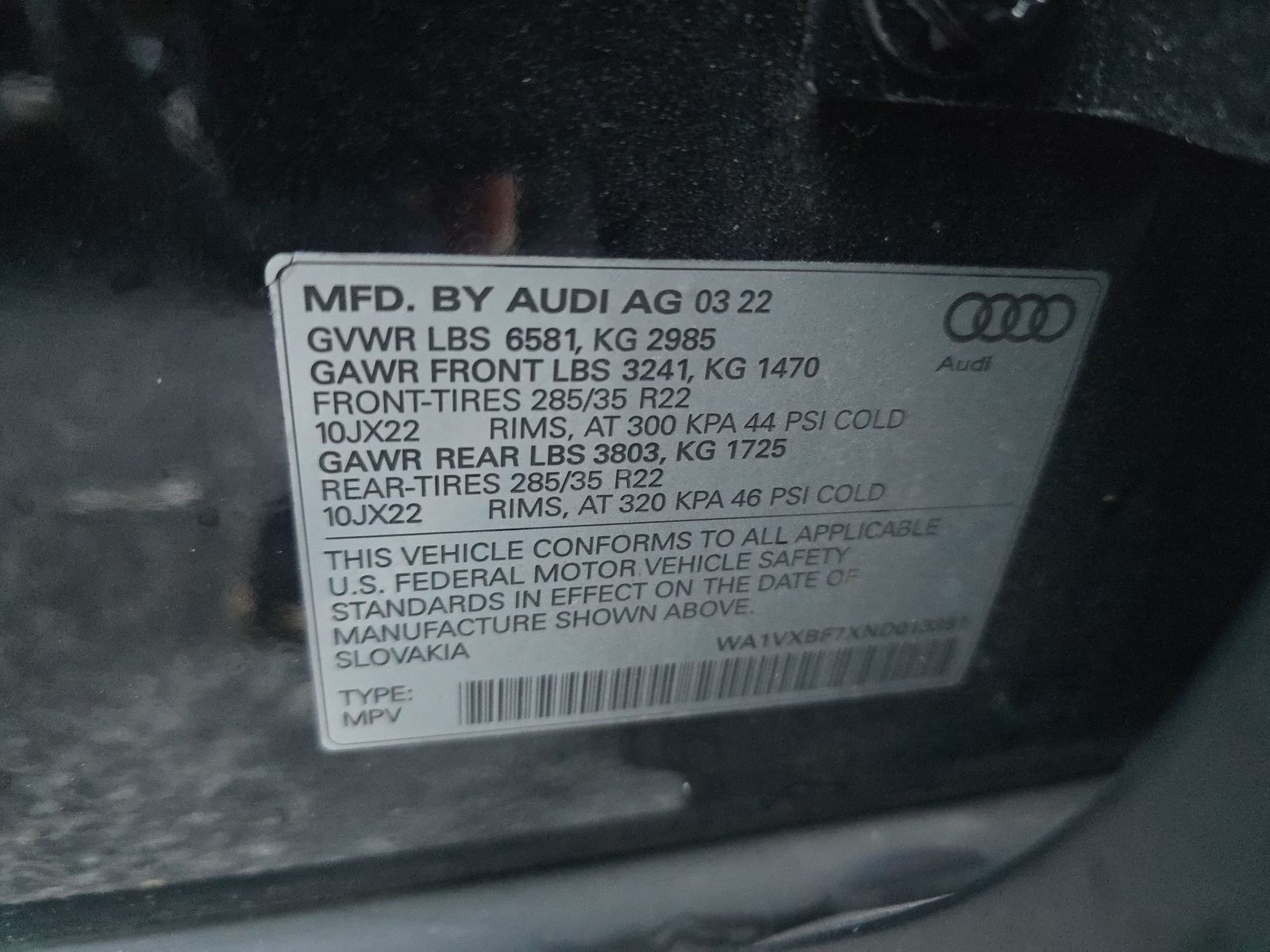 2022 Audi Q7 Prestige AWD