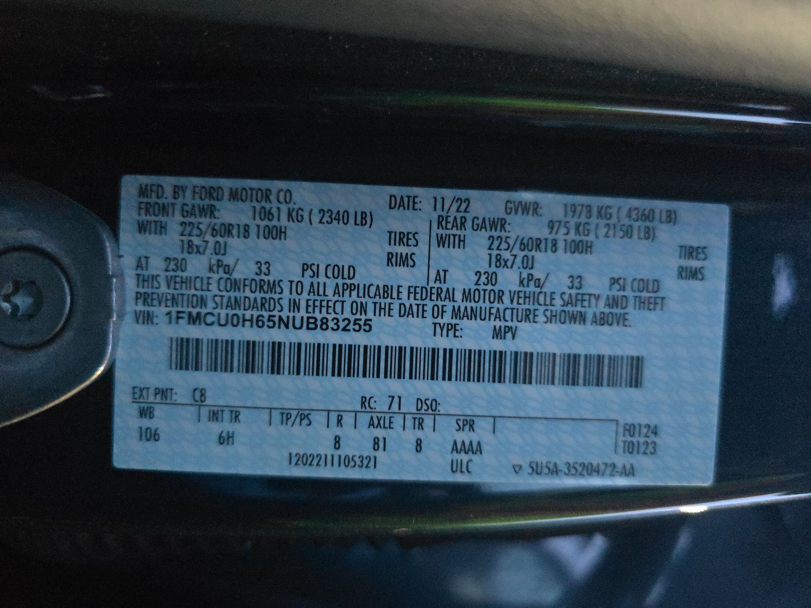 2022 Ford Escape SEL FWD