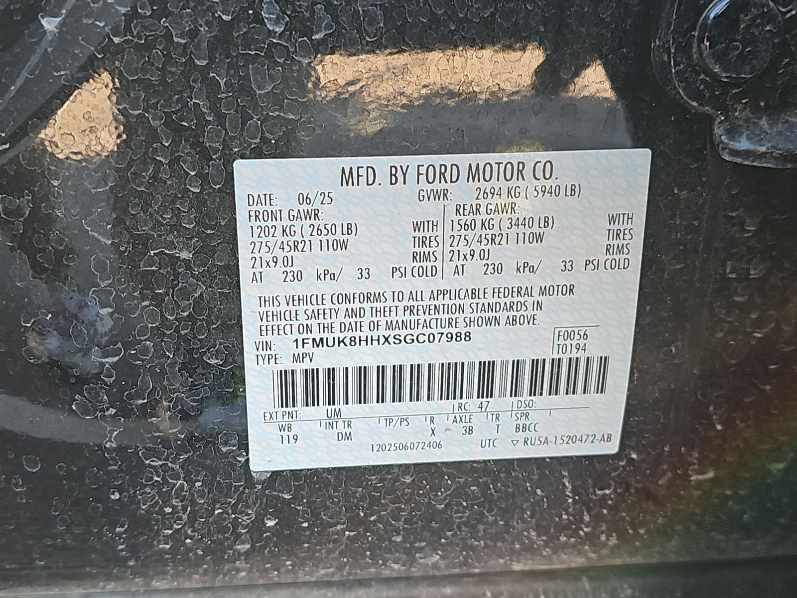 2025 Ford Explorer Platinum AWD