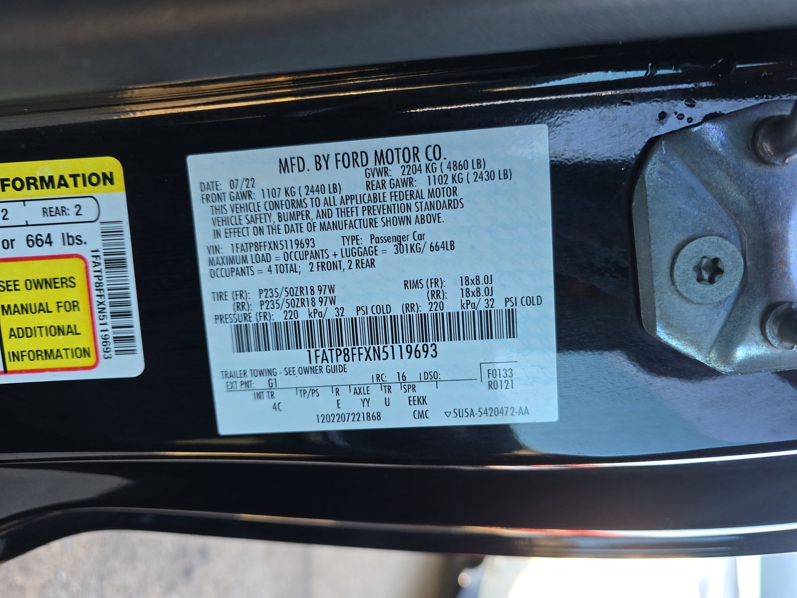 2022 Ford Mustang GT Premium RWD