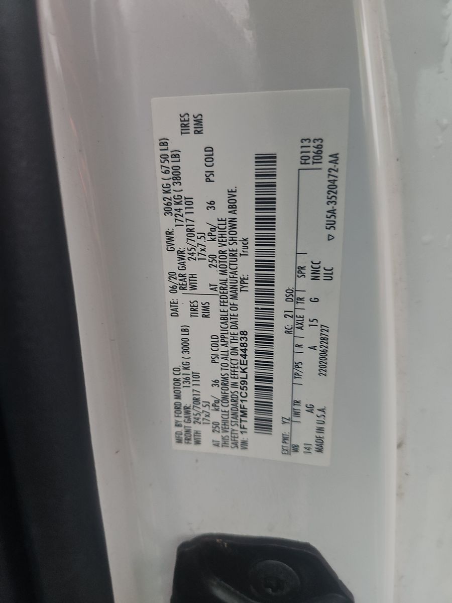 2020 Ford F-150 XL RWD