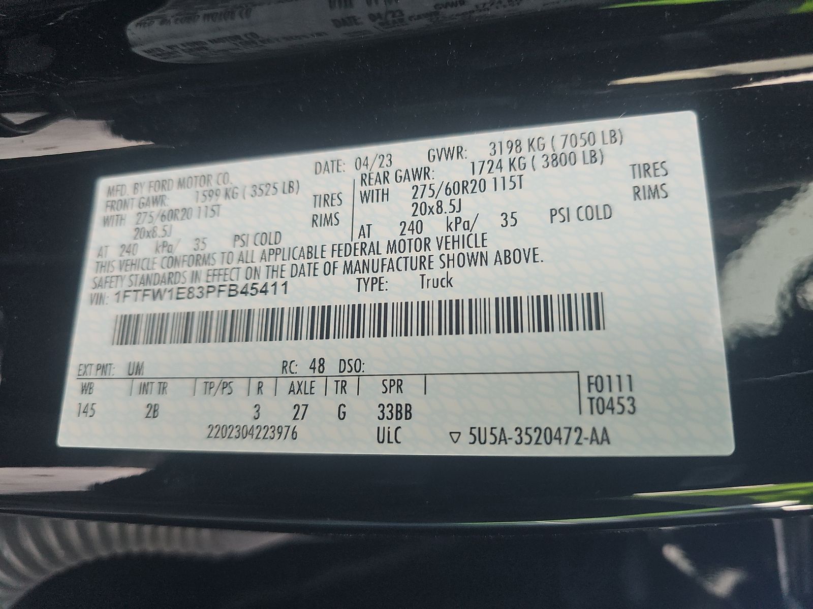 2023 Ford F-150 Lariat AWD