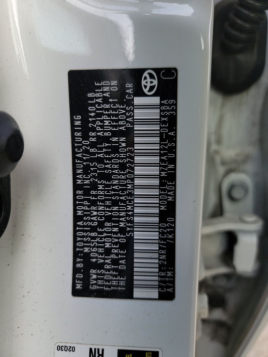 2021 Toyota Corolla SE FWD