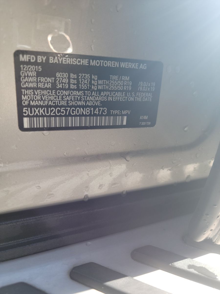 2016 BMW X6 xDrive35i AWD