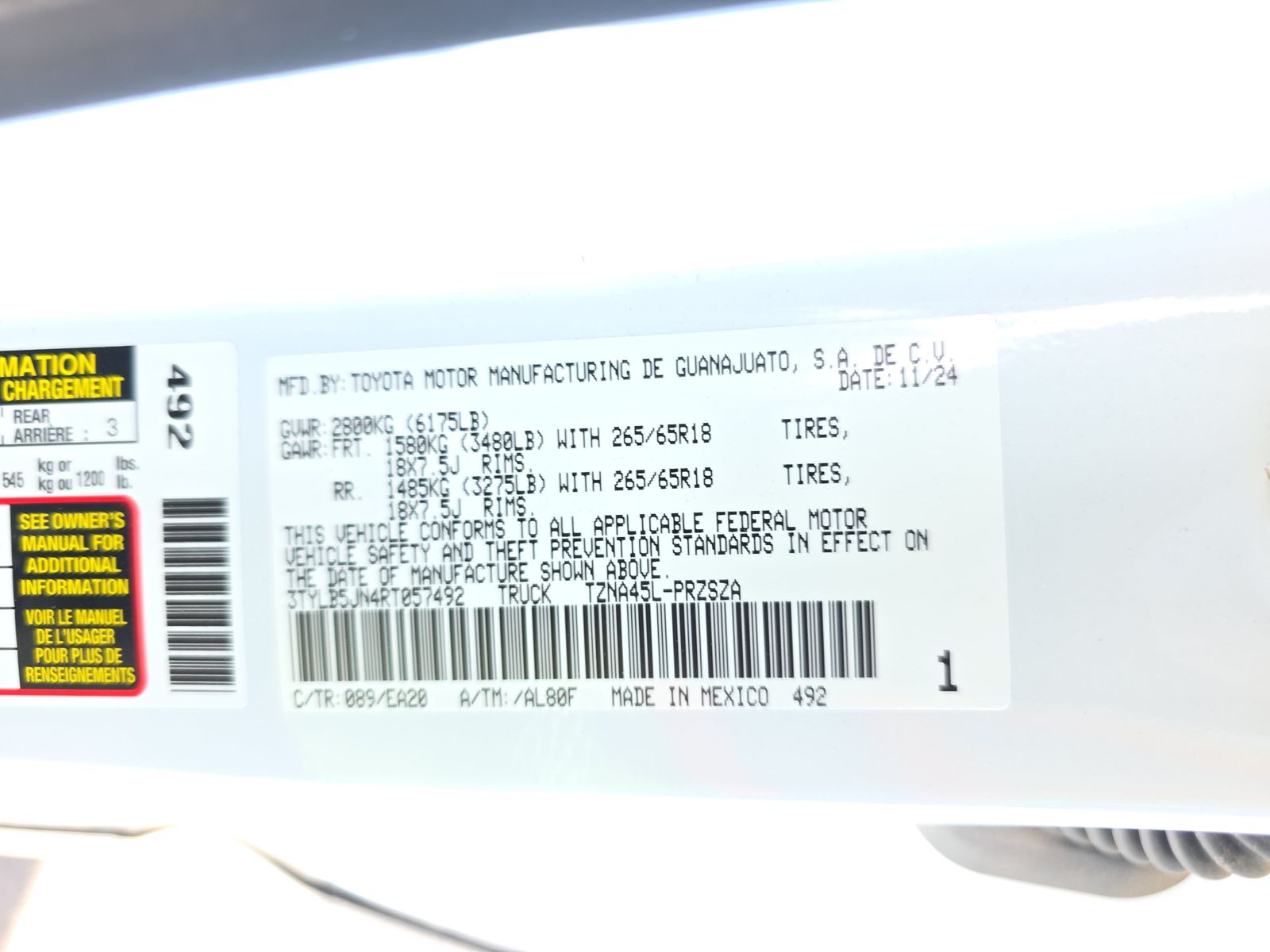 2024 Toyota Tacoma TRD Sport AWD