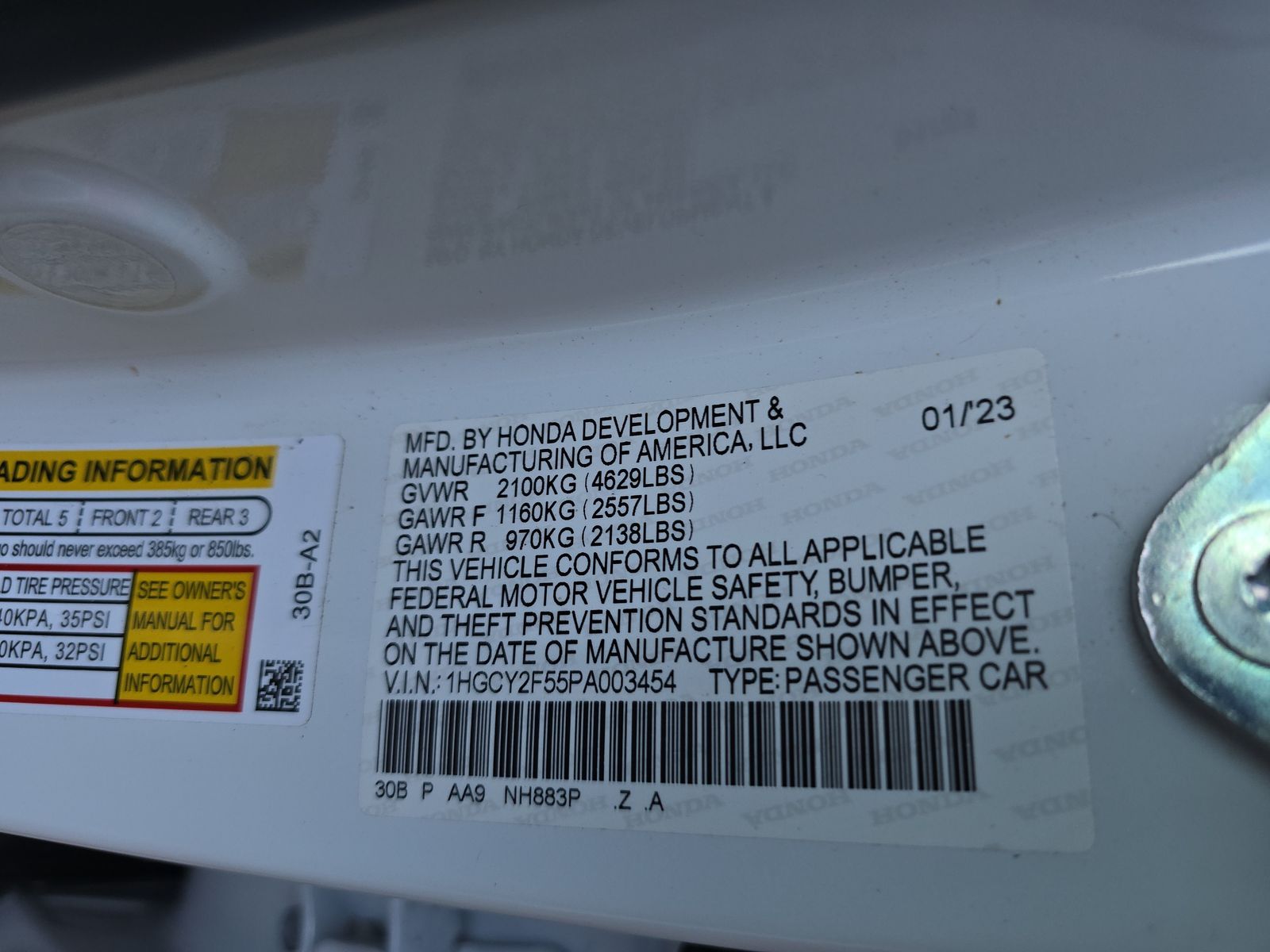 2023 Honda Accord Hybrid Sport FWD