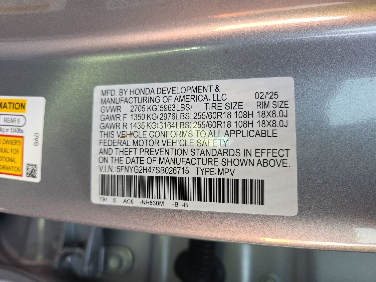 2025 Honda Pilot EX-L FWD