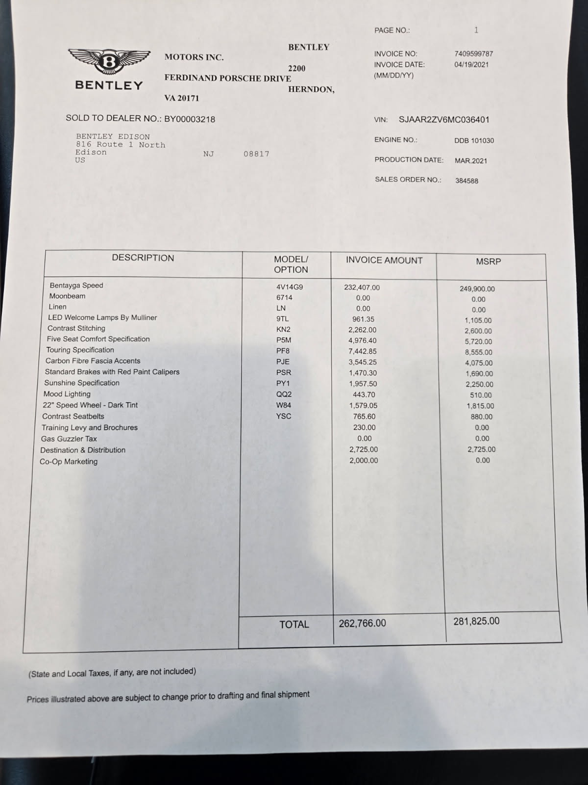 2021 Bentley Bentayga Speed AWD