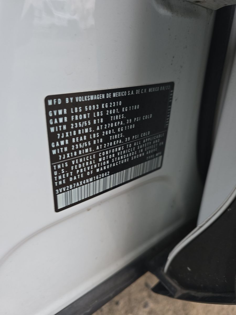 2022 Volkswagen Tiguan 2.0T SE AWD