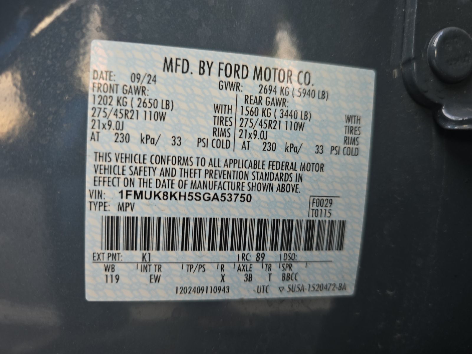 2025 Ford Explorer ST-Line AWD