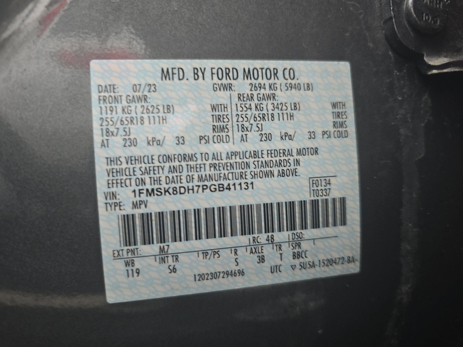 2023 Ford Explorer XLT AWD