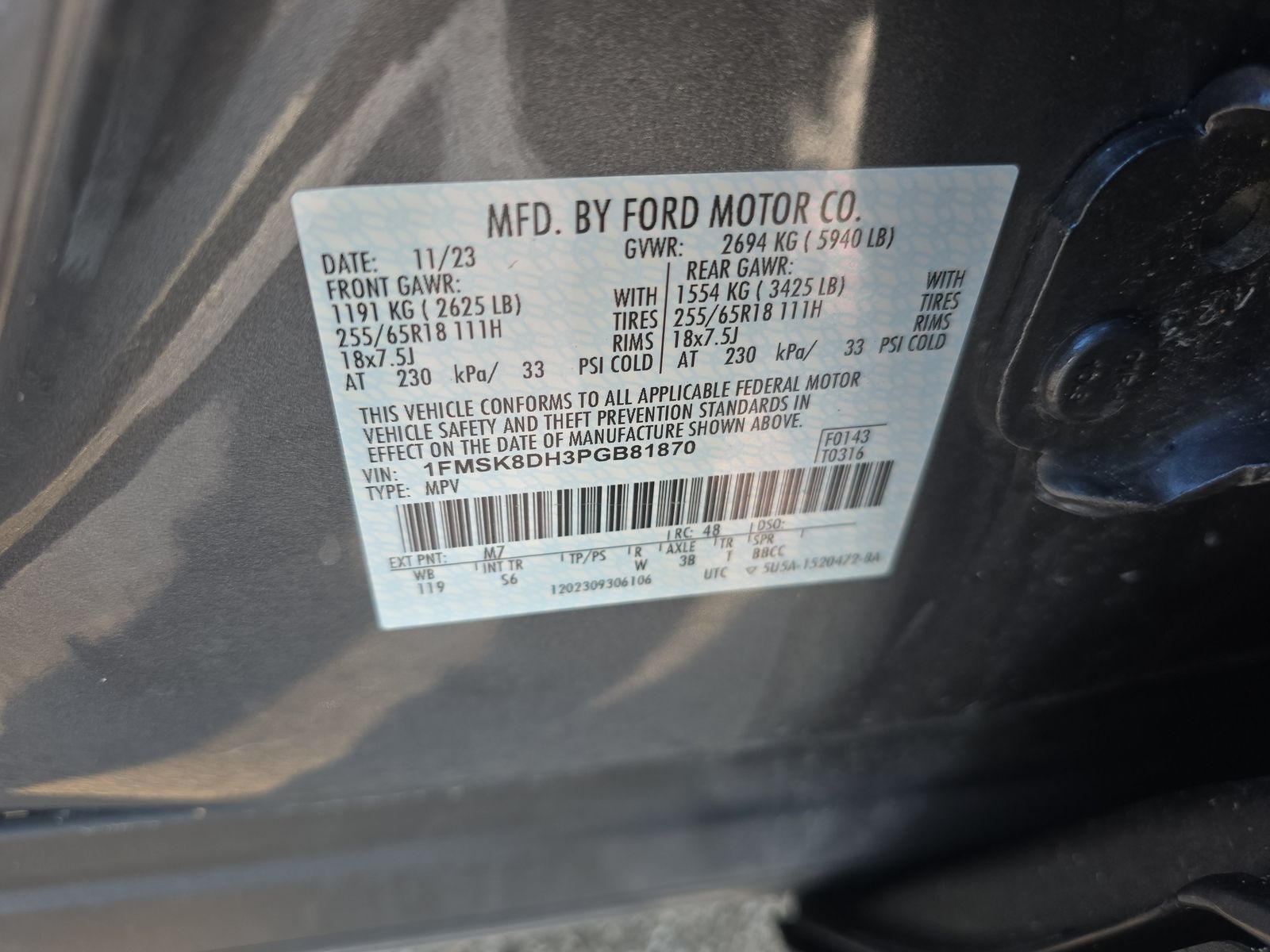 2023 Ford Explorer XLT AWD