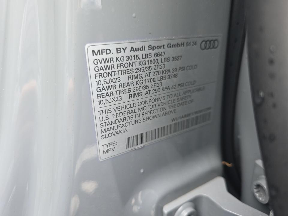 2024 Audi RS Q8 Base AWD