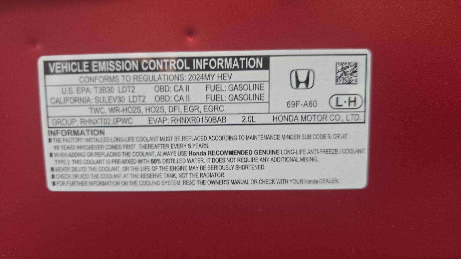 2024 Honda CR-V Hybrid Sport-L AWD