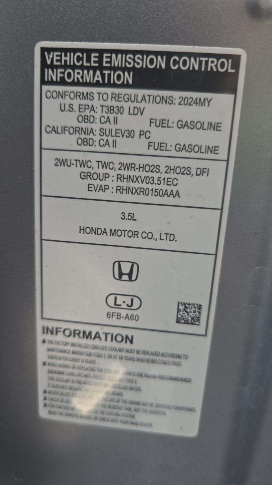 2024 Honda Pilot Touring FWD