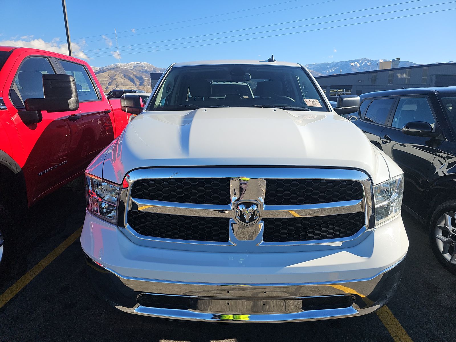 2023 DODGE RAM 1500 SLT GAS WHITE SHORT BED SINGLE - Image 2