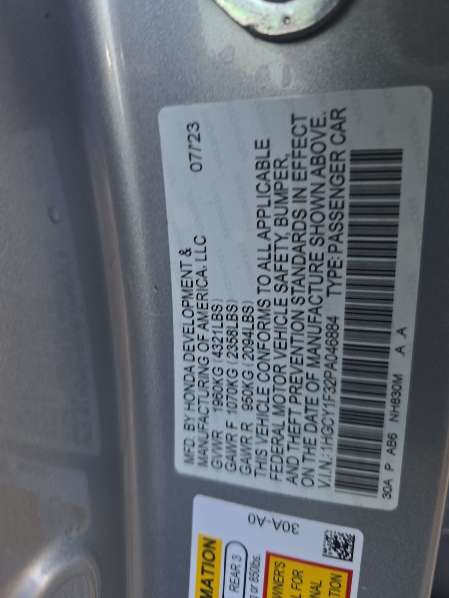 2023 Honda Accord EX FWD