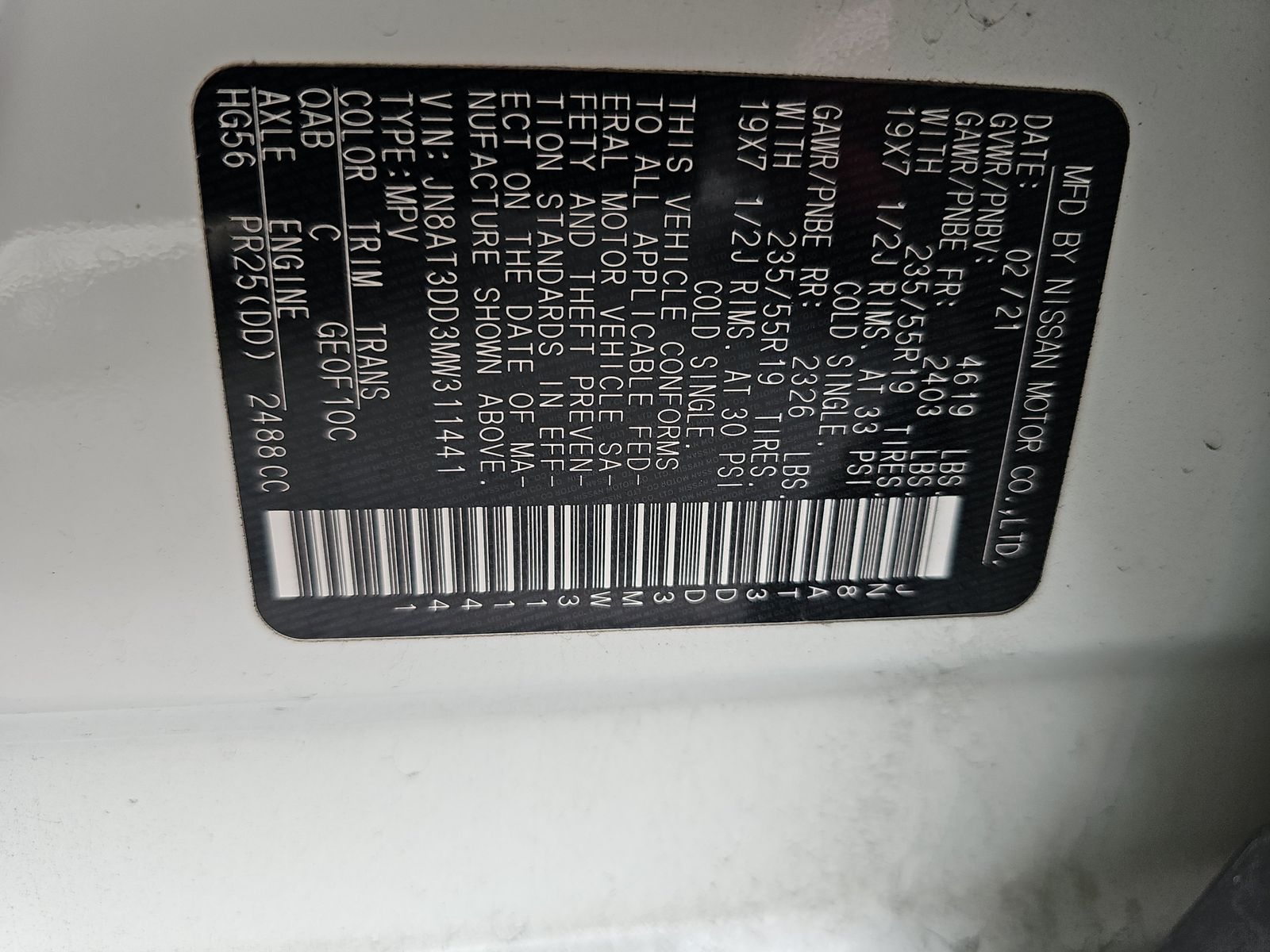 2021 Nissan Rogue Platinum AWD