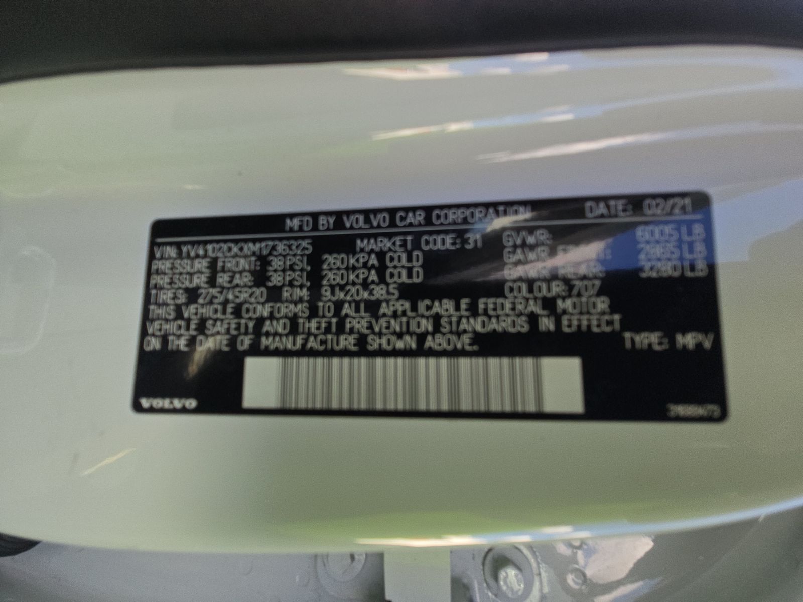 2021 Volvo XC90 T5 Momentum FWD