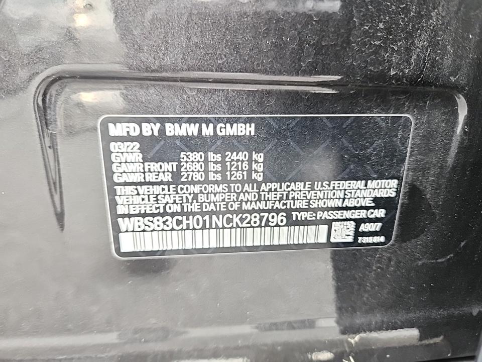 2022 BMW M5 Base AWD