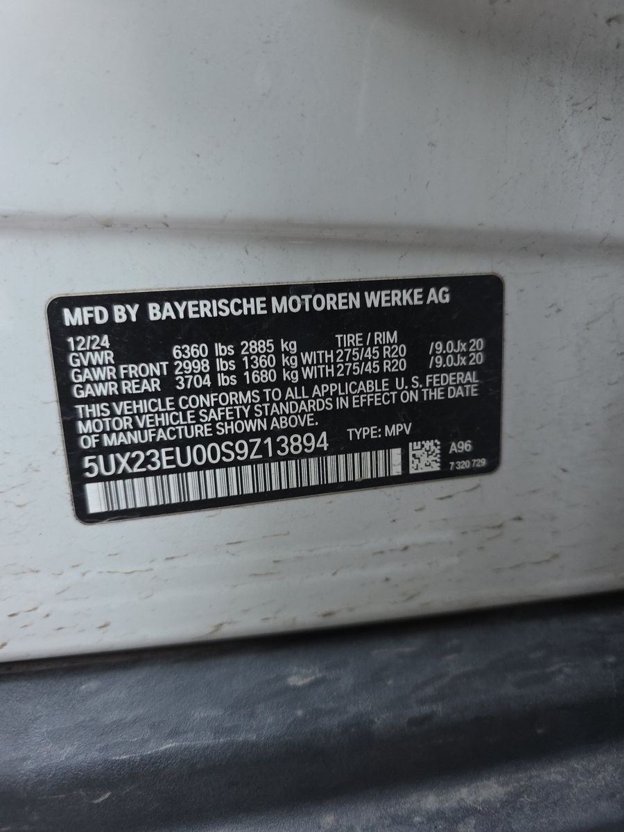 2025 BMW X5 xDrive40i AWD