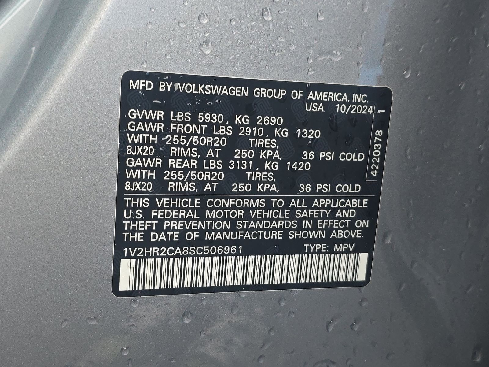 2025 Volkswagen Atlas 2.0T SE AWD