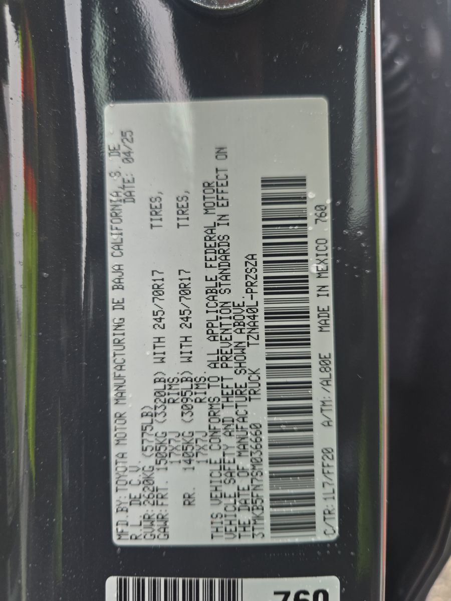 2025 Toyota Tacoma SR5 RWD