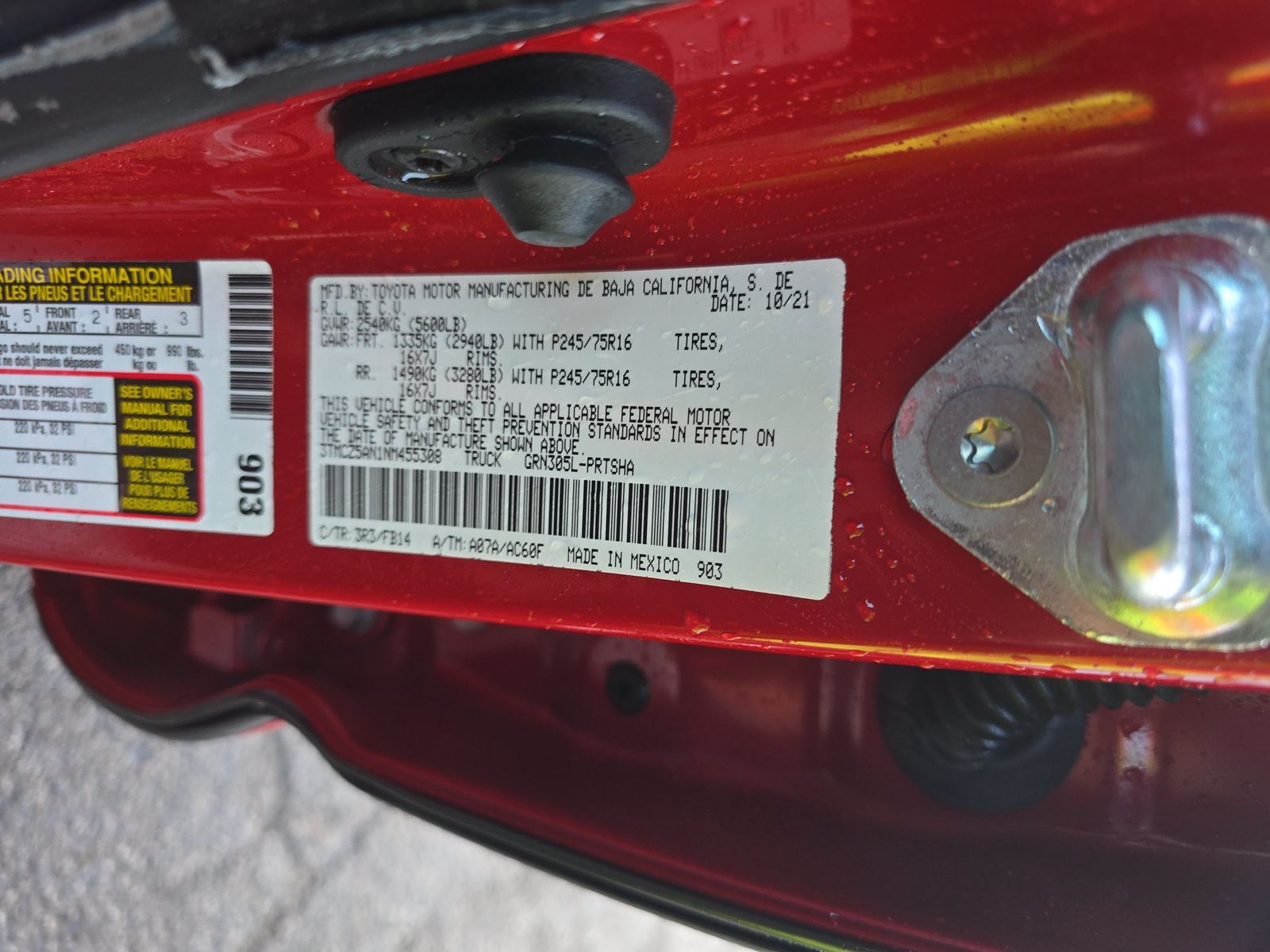 2022 Toyota Tacoma SR AWD